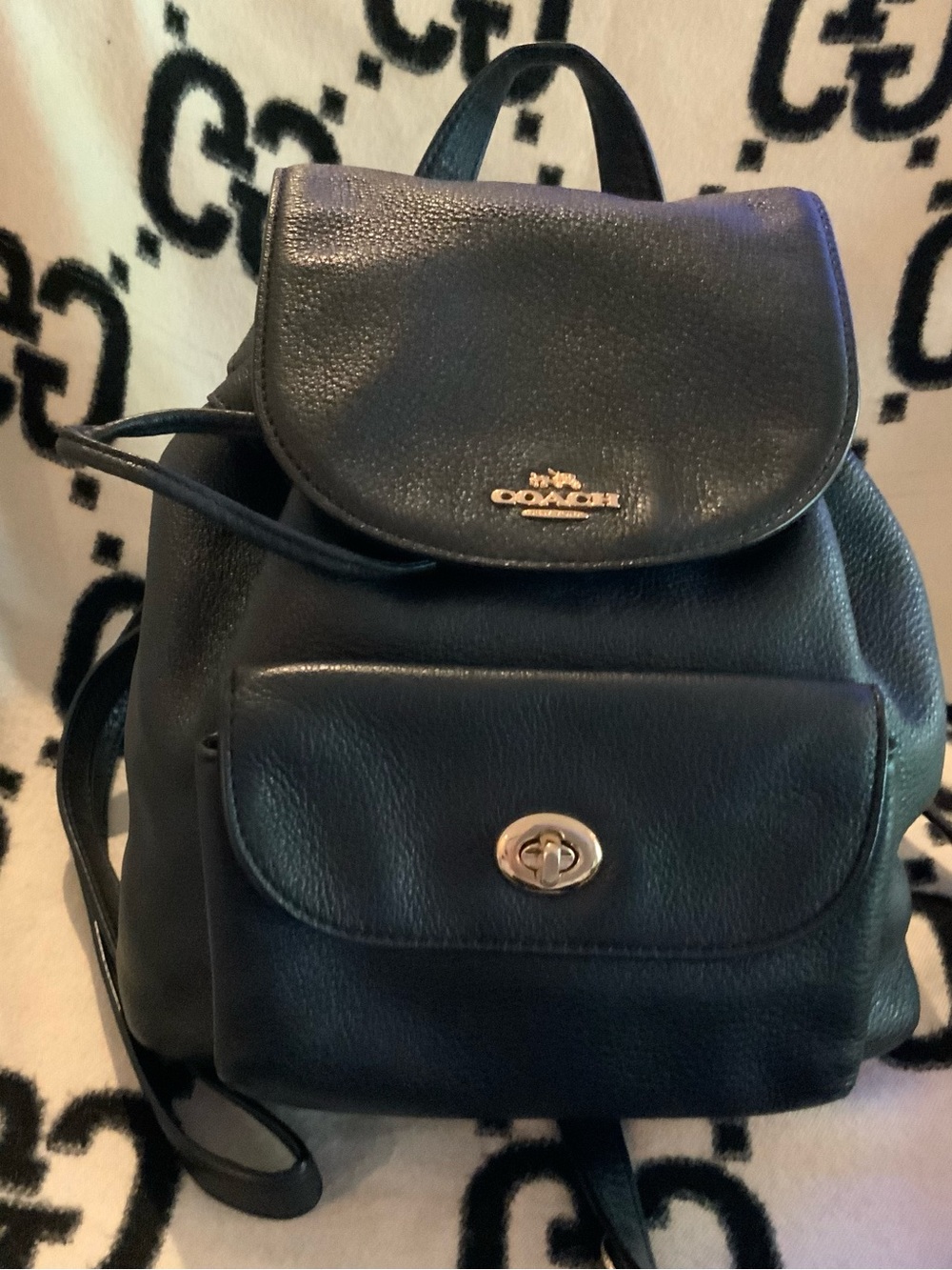 Coach Black Billie Mini Backpack